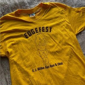 Vintage Yellow "Edgefest" Tee (Stroh's Beer Back Hit)